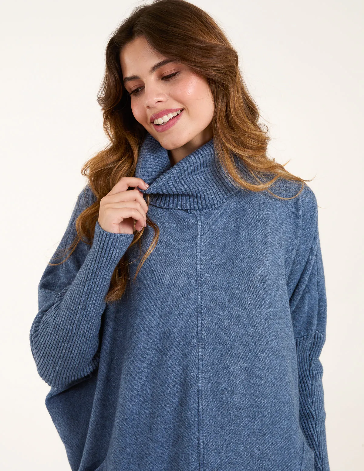 Roll Neck Pocket Jumper