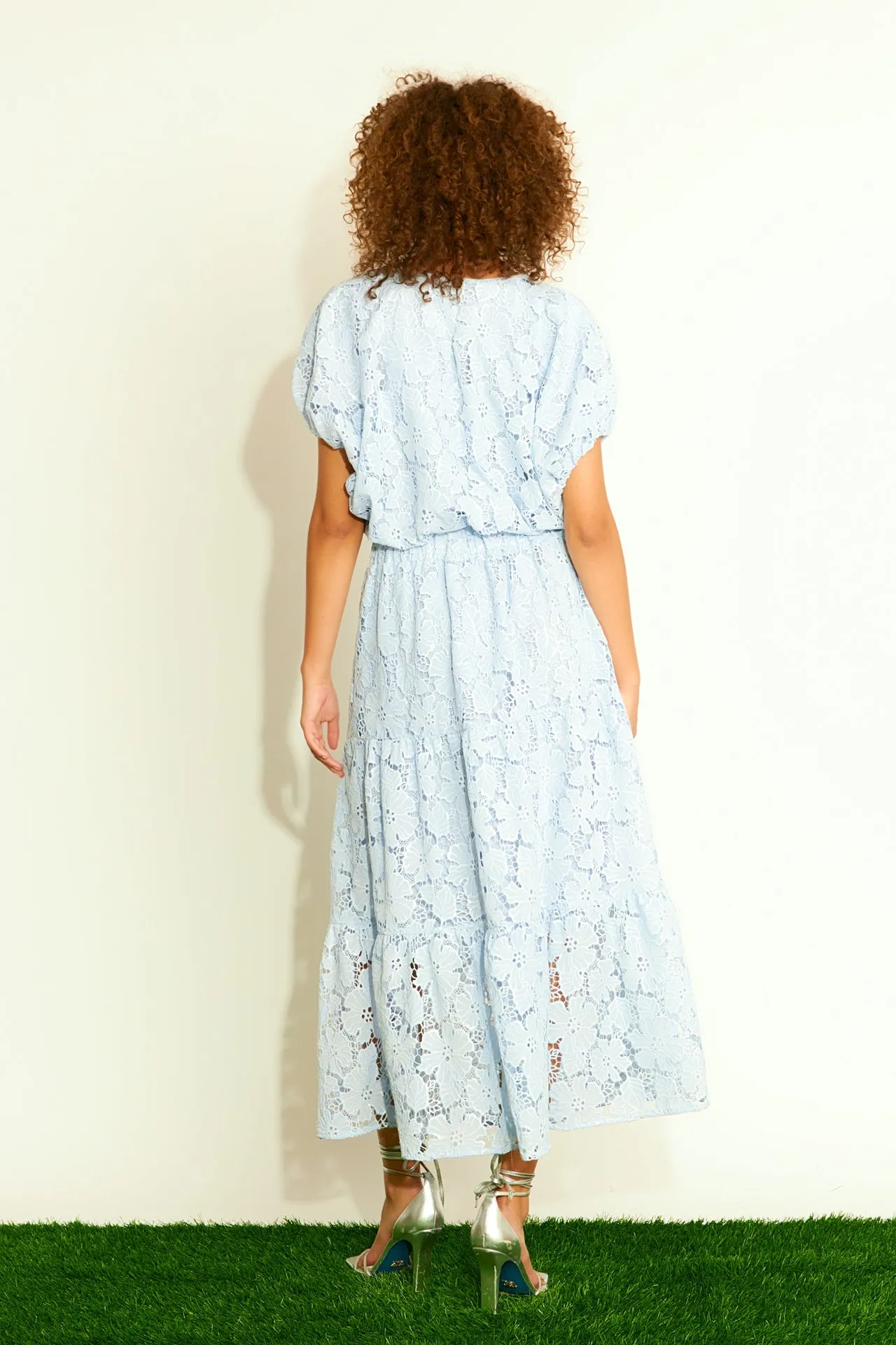 Sequins Lace Voluminous Top