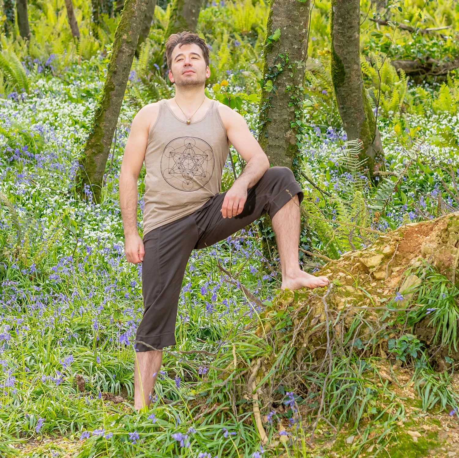 Shiva Singlet - Metatrons Cube Print