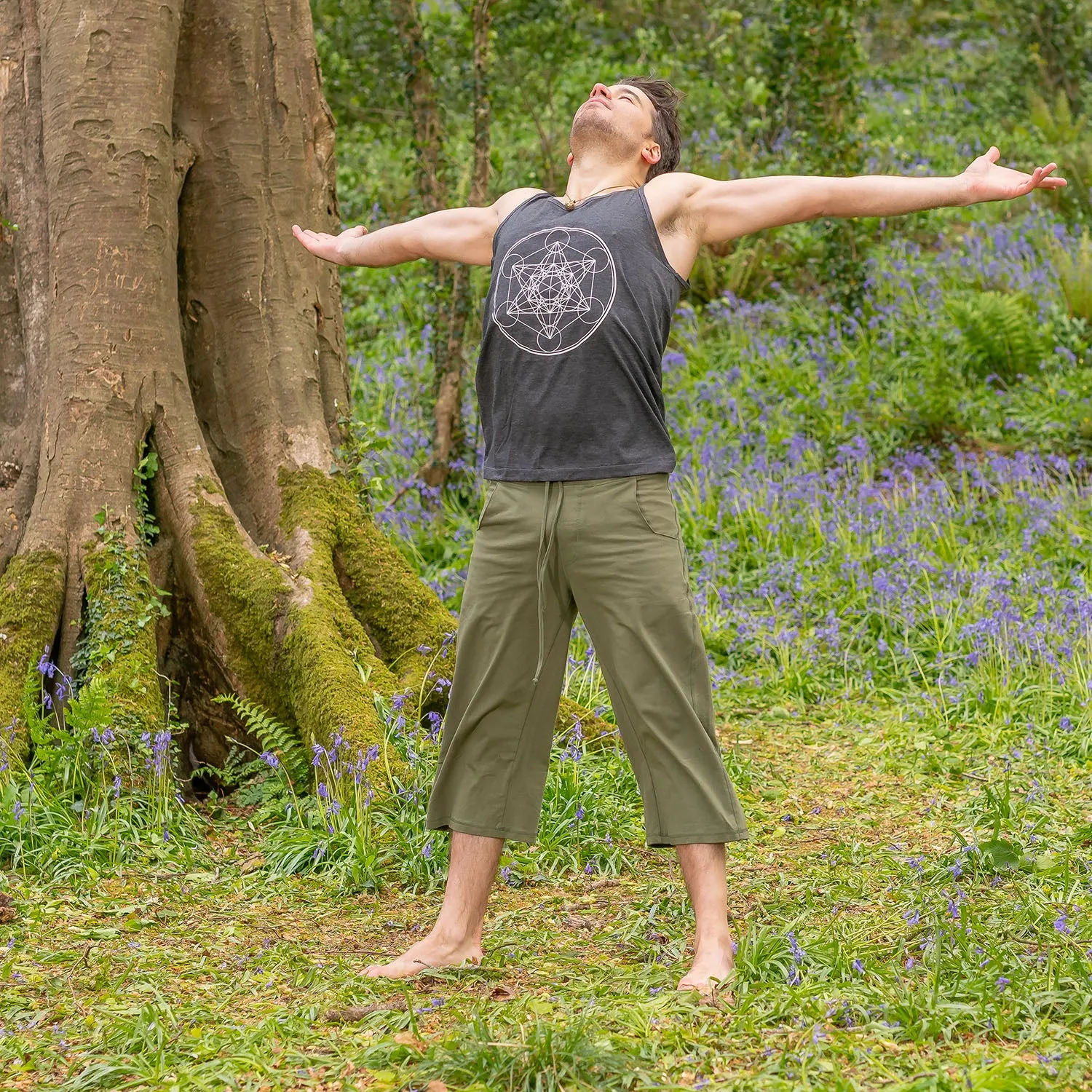 Shiva Singlet - Metatrons Cube Print