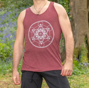 Shiva Singlet - Metatrons Cube Print
