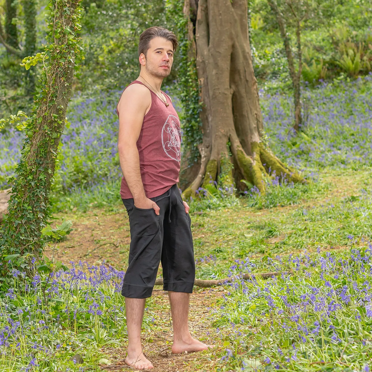 Shiva Singlet - Metatrons Cube Print