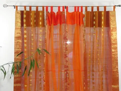 silk organza checks red x gold color 44&quot;width