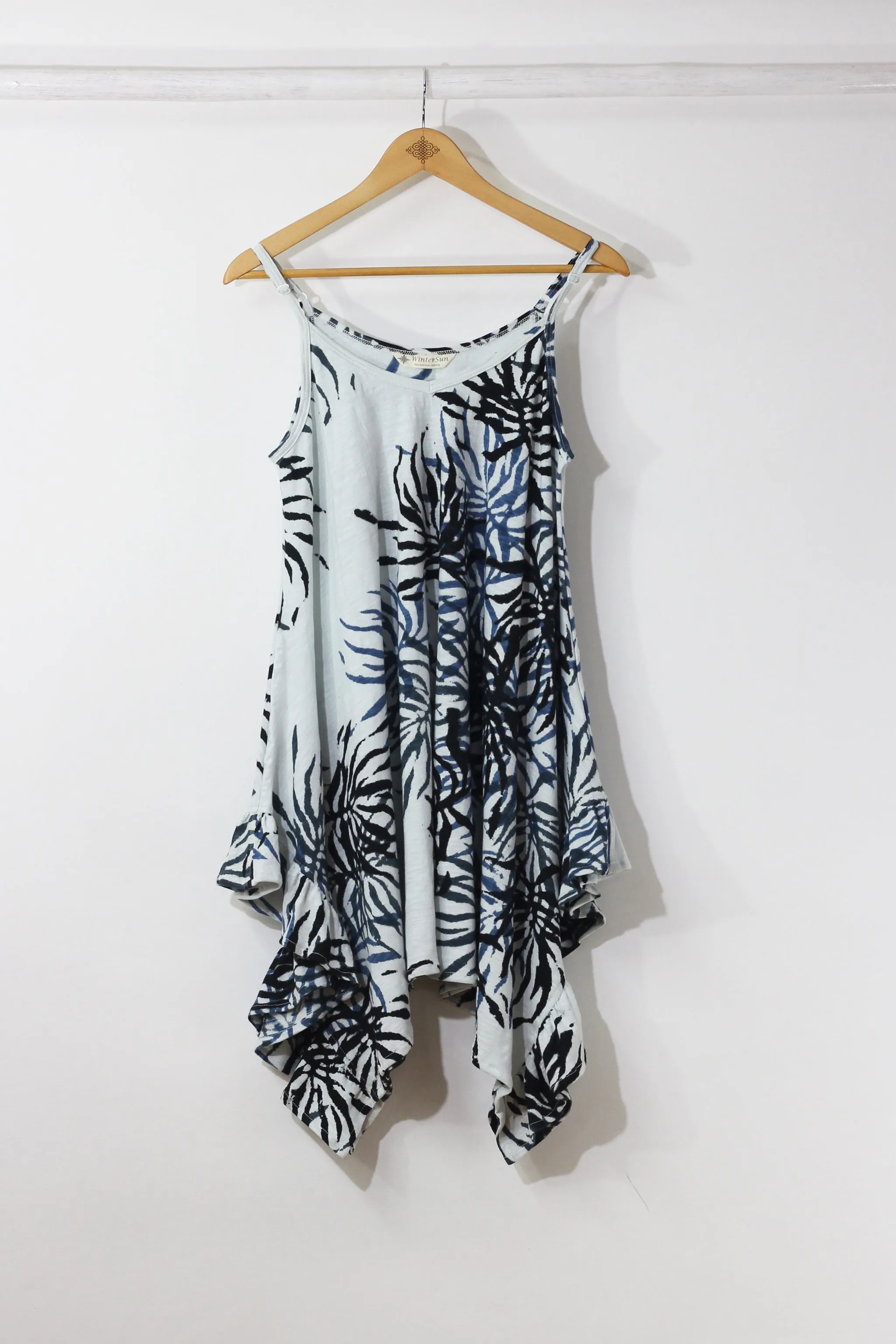 Skinny Strap Dress 7017 - Sea Fern