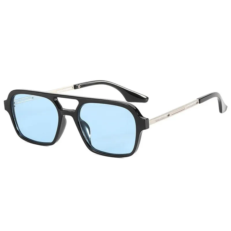 Small Frame Square Sunglasses Woman Luxury Vintage Leopard