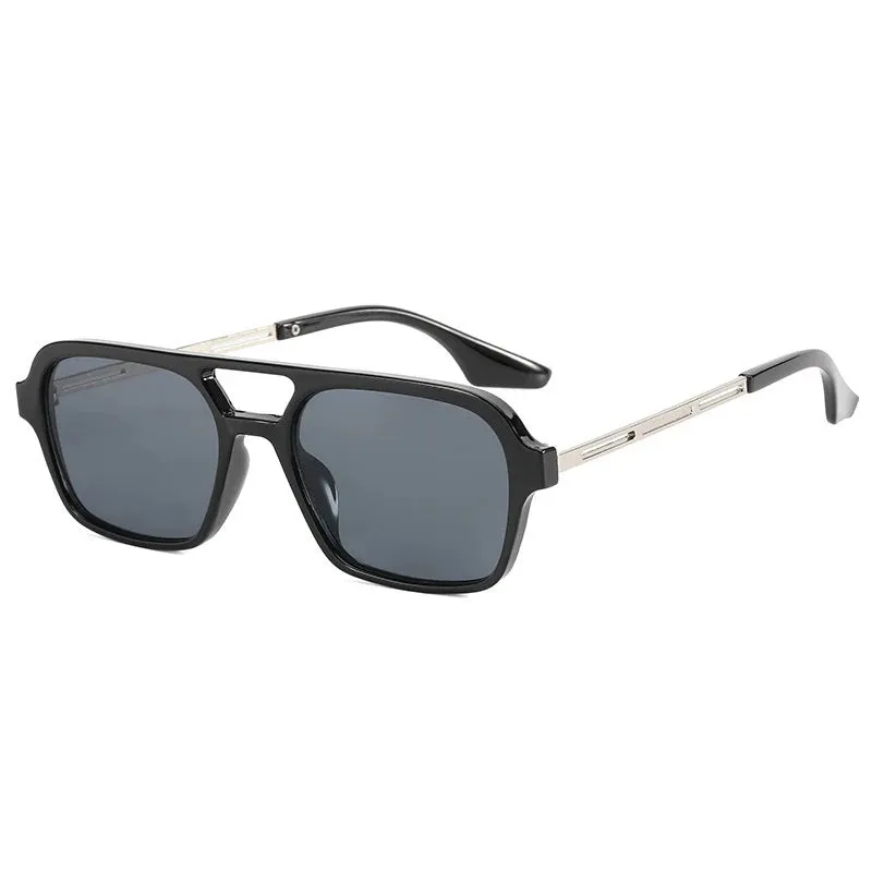 Small Frame Square Sunglasses Woman Luxury Vintage Leopard