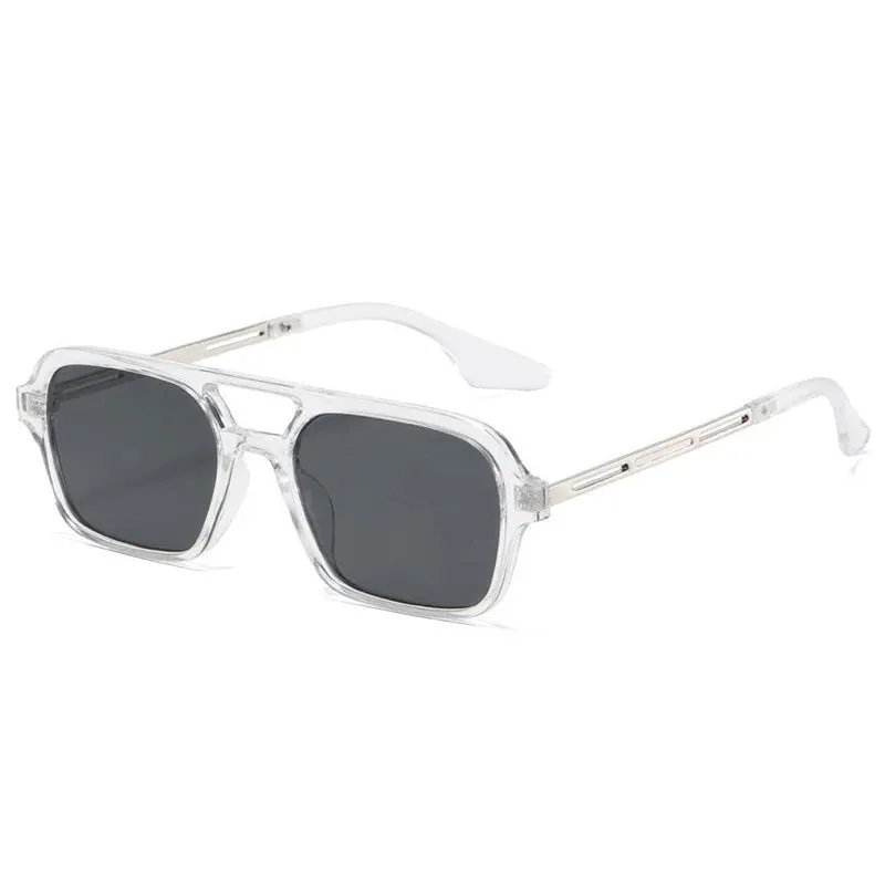 Small Frame Square Sunglasses Woman Luxury Vintage Leopard