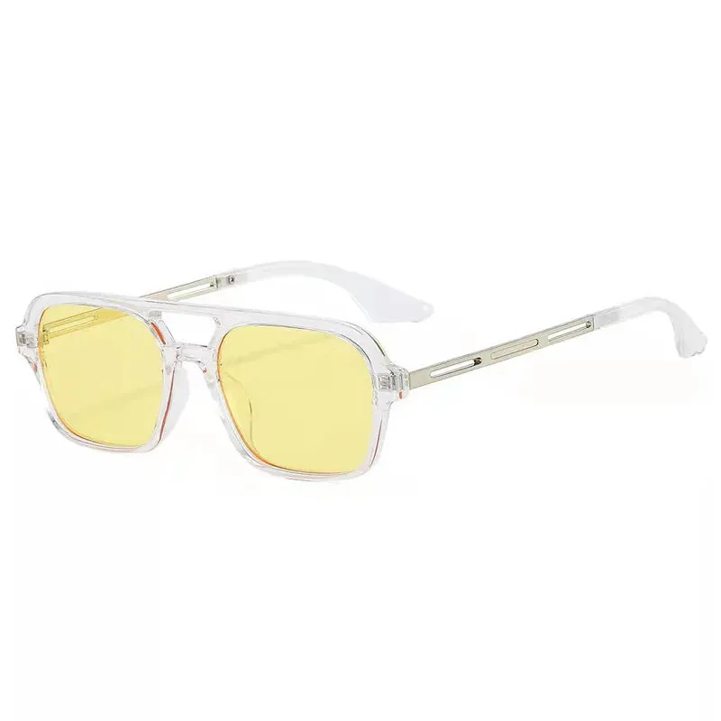 Small Frame Square Sunglasses Woman Luxury Vintage Leopard