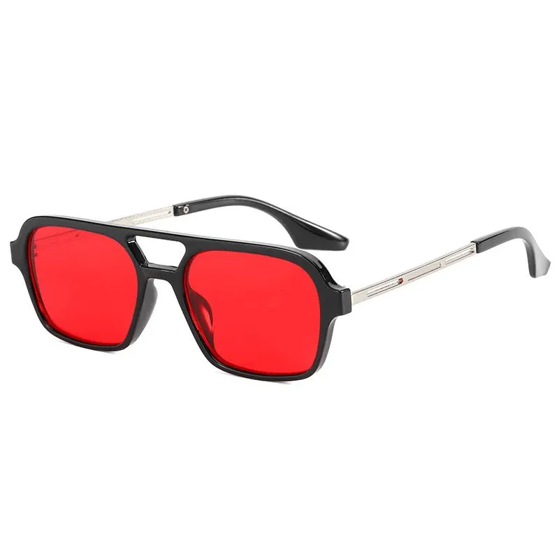 Small Frame Square Sunglasses Woman Luxury Vintage Leopard