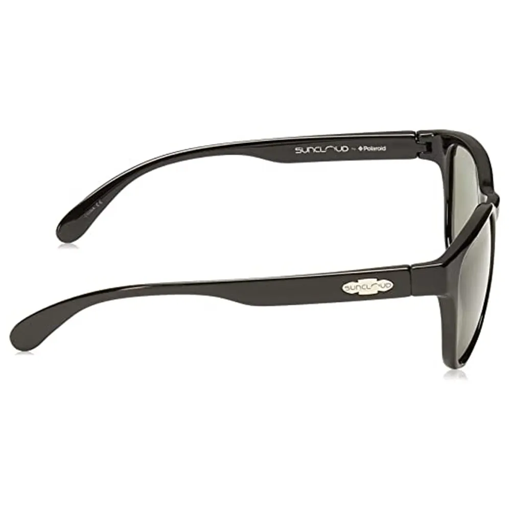Suncloud Women's Black Frame Gray Green Lens Polarized Contemporary Sunglasses - S-LOPPGYBK