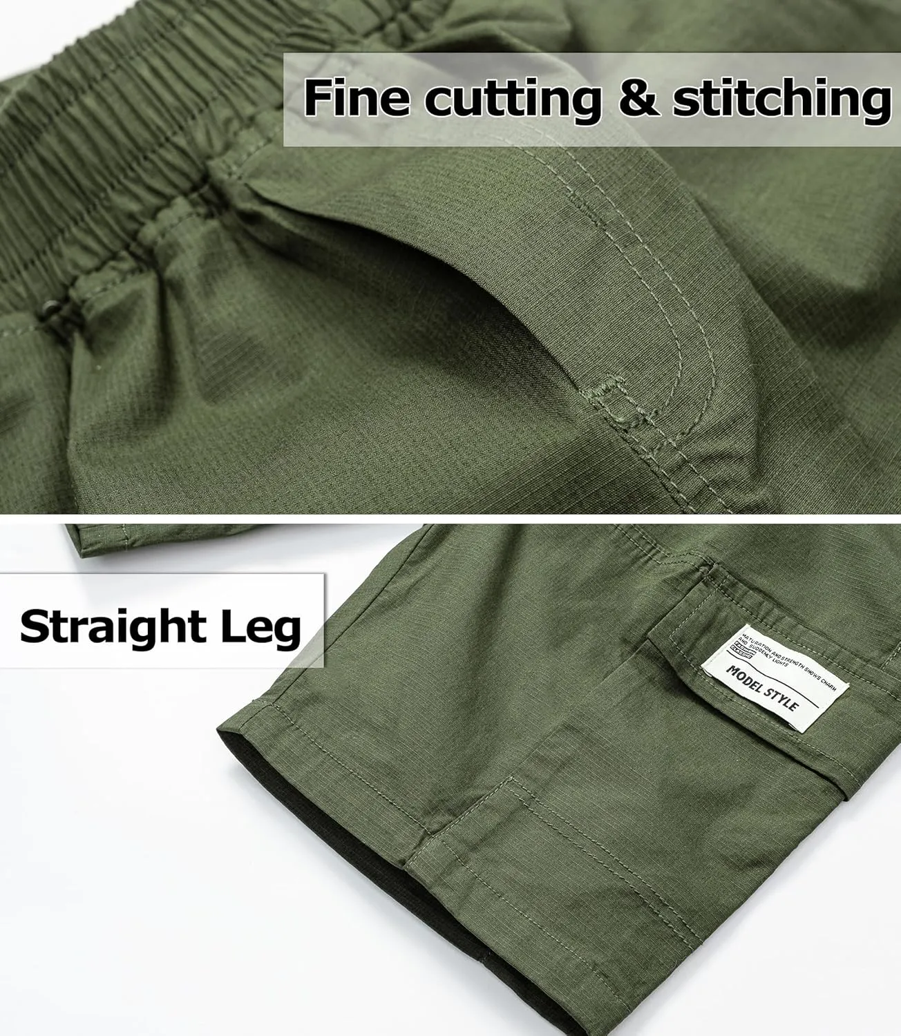 TLAENSON Kids Camo Cargo Shorts Boys Pull On Military Summer Camouflage Bermuda Shorts