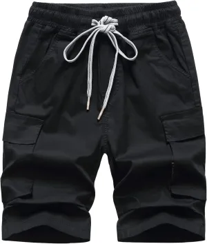 TLAENSON Kids Camo Cargo Shorts Boys Pull On Military Summer Camouflage Bermuda Shorts