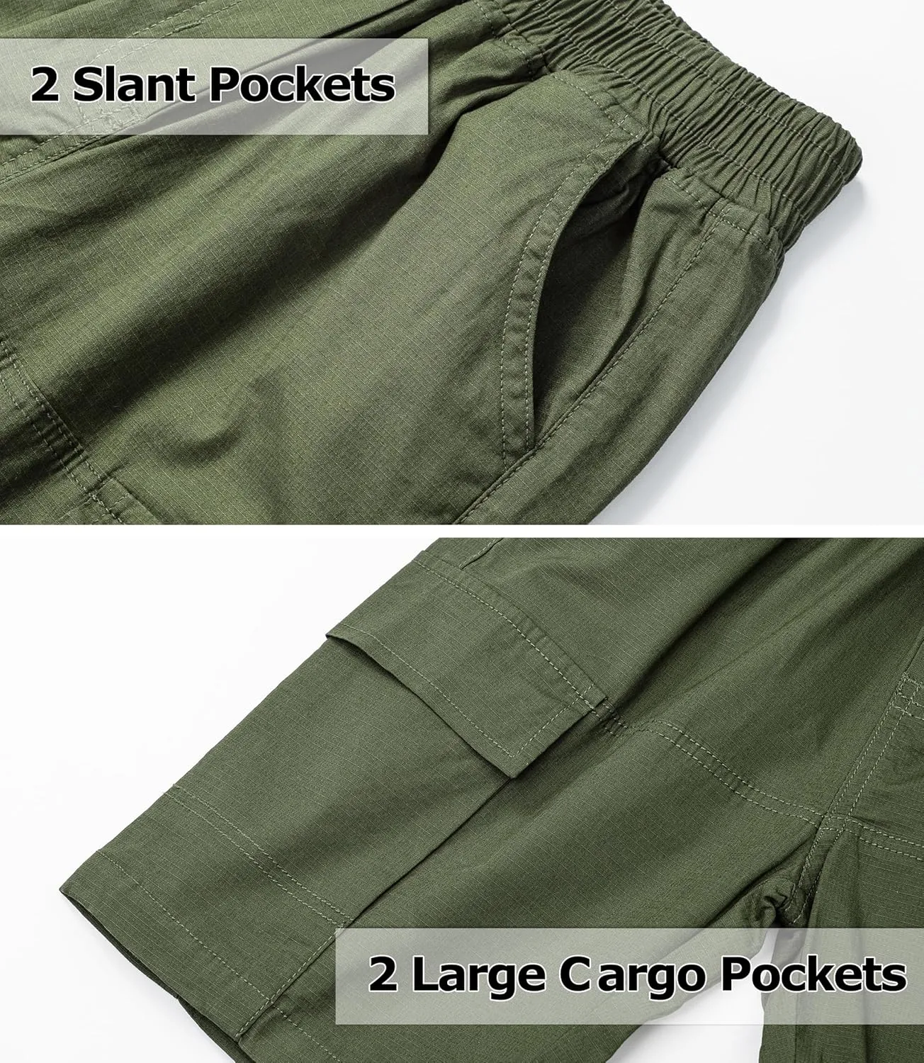 TLAENSON Kids Camo Cargo Shorts Boys Pull On Military Summer Camouflage Bermuda Shorts