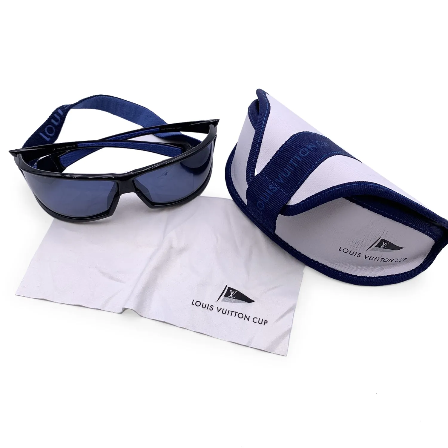 Trendy Inspired Louis Vuitton Lv Cup Blue M80715 Shield Sport Sunglasses 78/10