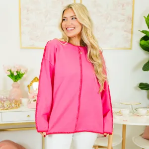 Whispered Comfort Sweater, Pink
