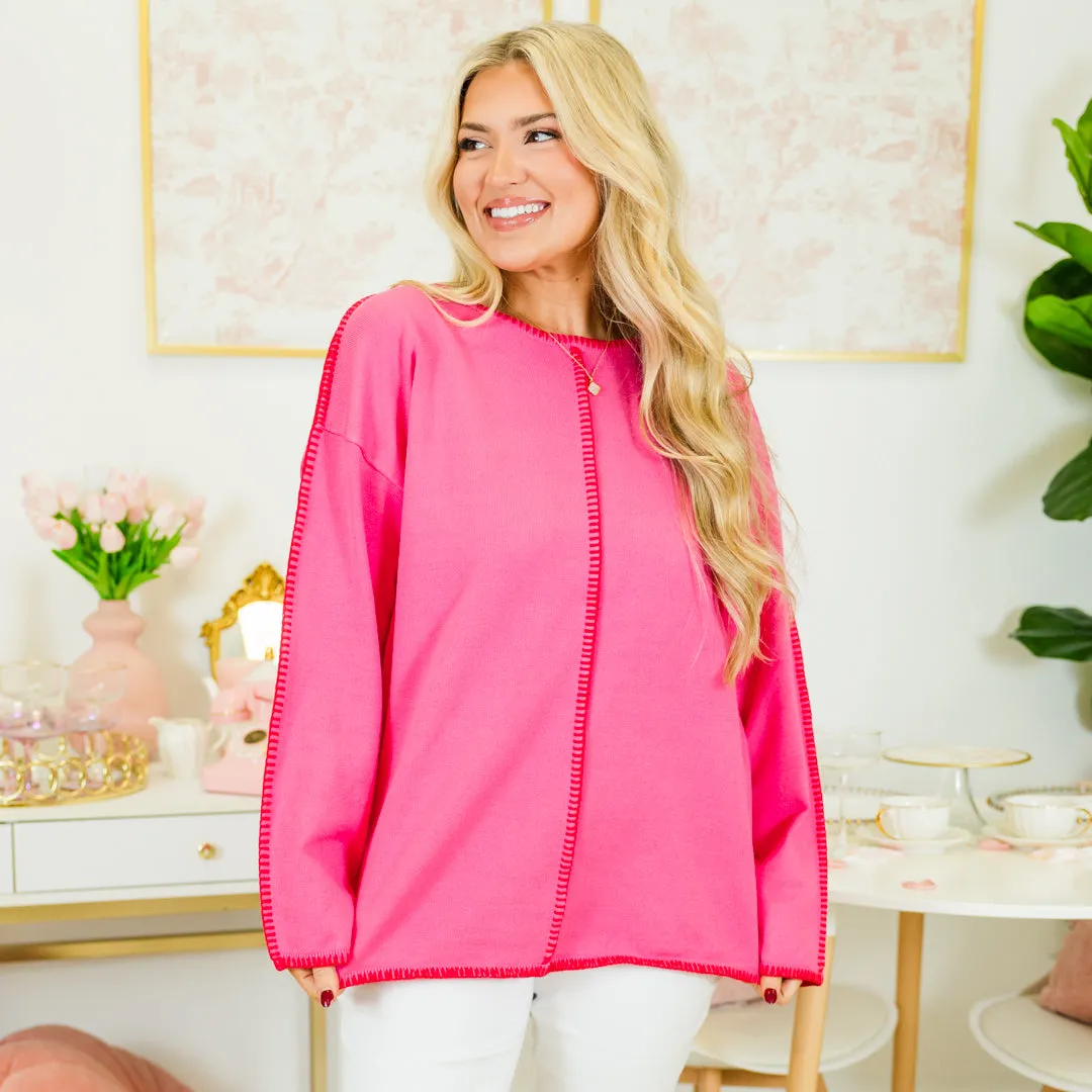 Whispered Comfort Sweater, Pink