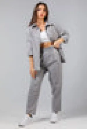 Woman striped pants