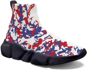 Womens Camo Graffiti Shoes 3D Painted Custom Tennis Shoes Non Slip Athletic Workout Gym Sneakers