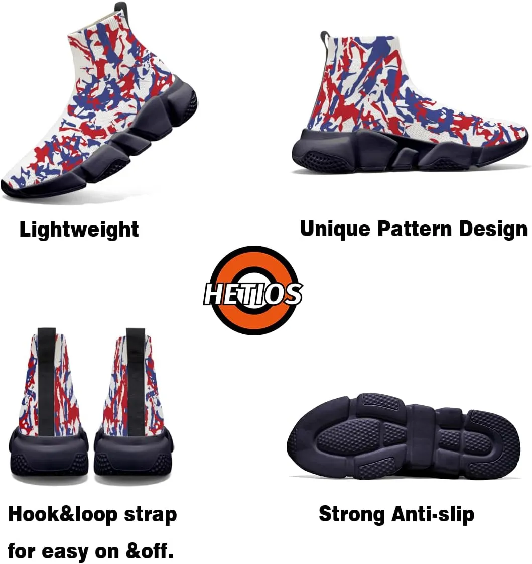 Womens Camo Graffiti Shoes 3D Painted Custom Tennis Shoes Non Slip Athletic Workout Gym Sneakers