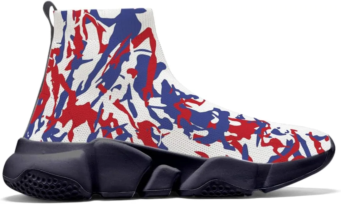 Womens Camo Graffiti Shoes 3D Painted Custom Tennis Shoes Non Slip Athletic Workout Gym Sneakers