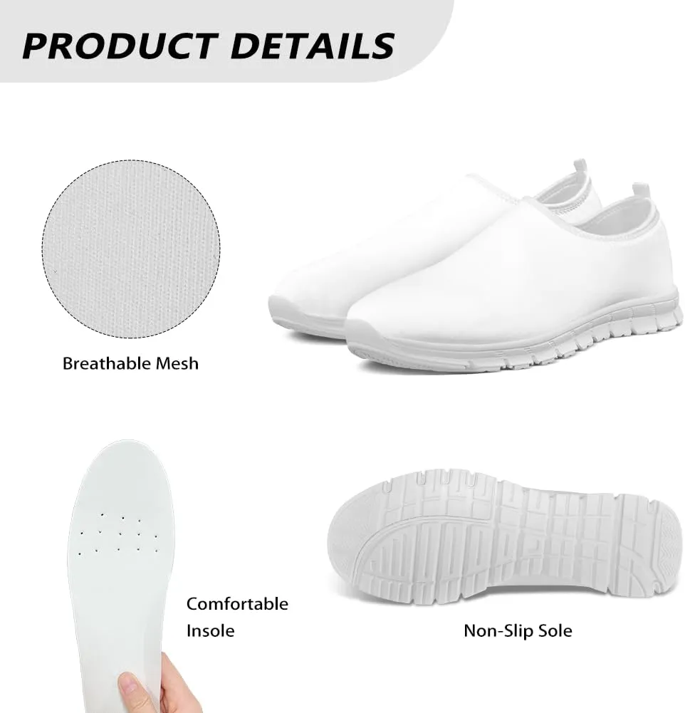 Xpyiqun St Patricks Day Sneakers for Women Size 5.5-11.5 Slip On Sneaker Womens Mesh Road Running Shoes Walking Loafer