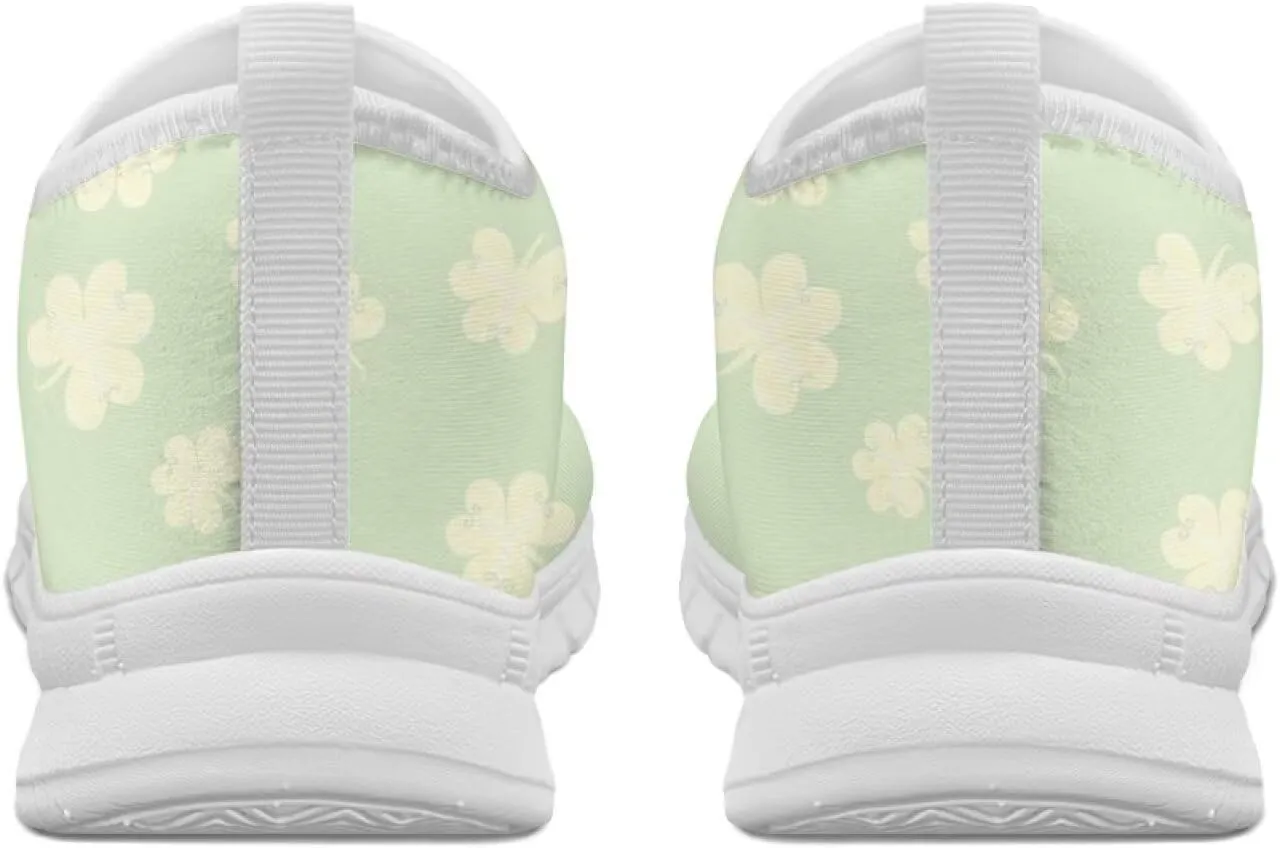 Xpyiqun St Patricks Day Sneakers for Women Size 5.5-11.5 Slip On Sneaker Womens Mesh Road Running Shoes Walking Loafer